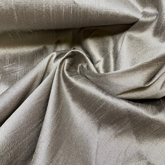 In The Pewter Mug - Taffeta Poly Woven - Dark Silver - 1M Bundle - True Deadstock fabric Fabric by private - Sustainable Textile | FABCYCLE