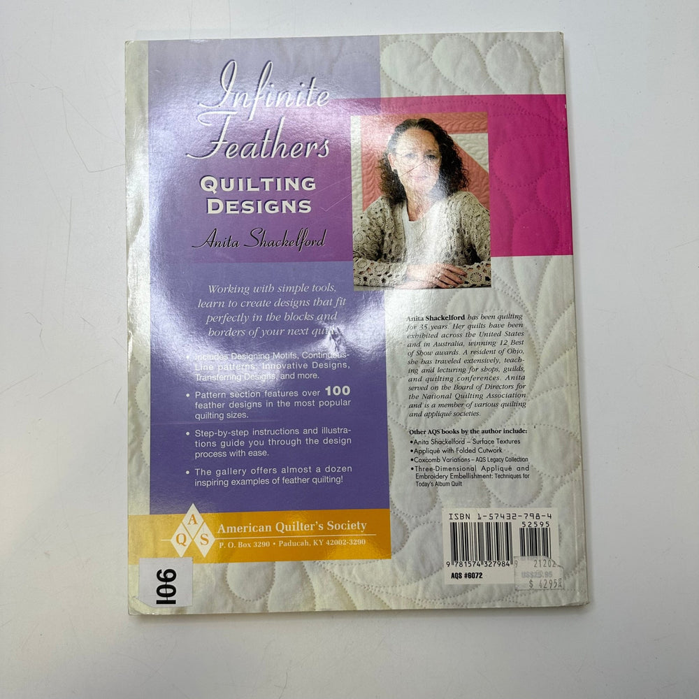 Infinite Feathers Quilting Design 2002 Books - White Multi - Individual - True Deadstock supplies Fabric by private - Sustainable Textile | FABCYCLE