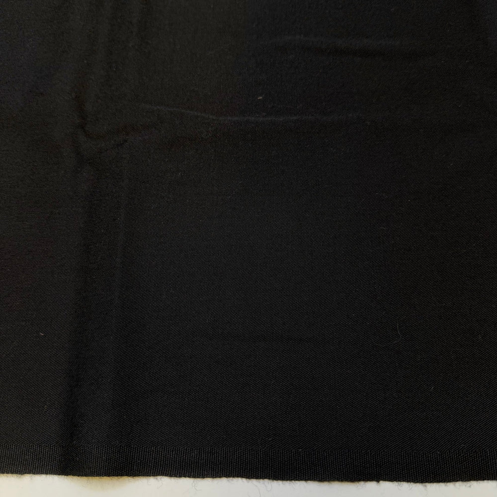 Infinite Possibilities - Twill Weave Wool Woven - Black - 0.75M Bundle - True Deadstock fabric Fabric by private - Sustainable Textile | FABCYCLE