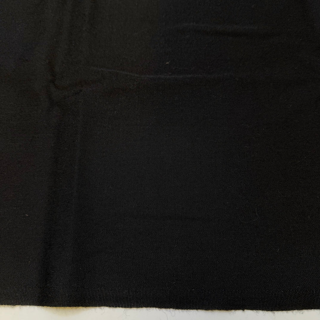 Infinite Possibilities - Twill Weave Wool Woven - Black - 0.75M Bundle - True Deadstock fabric Fabric by private - Sustainable Textile | FABCYCLE