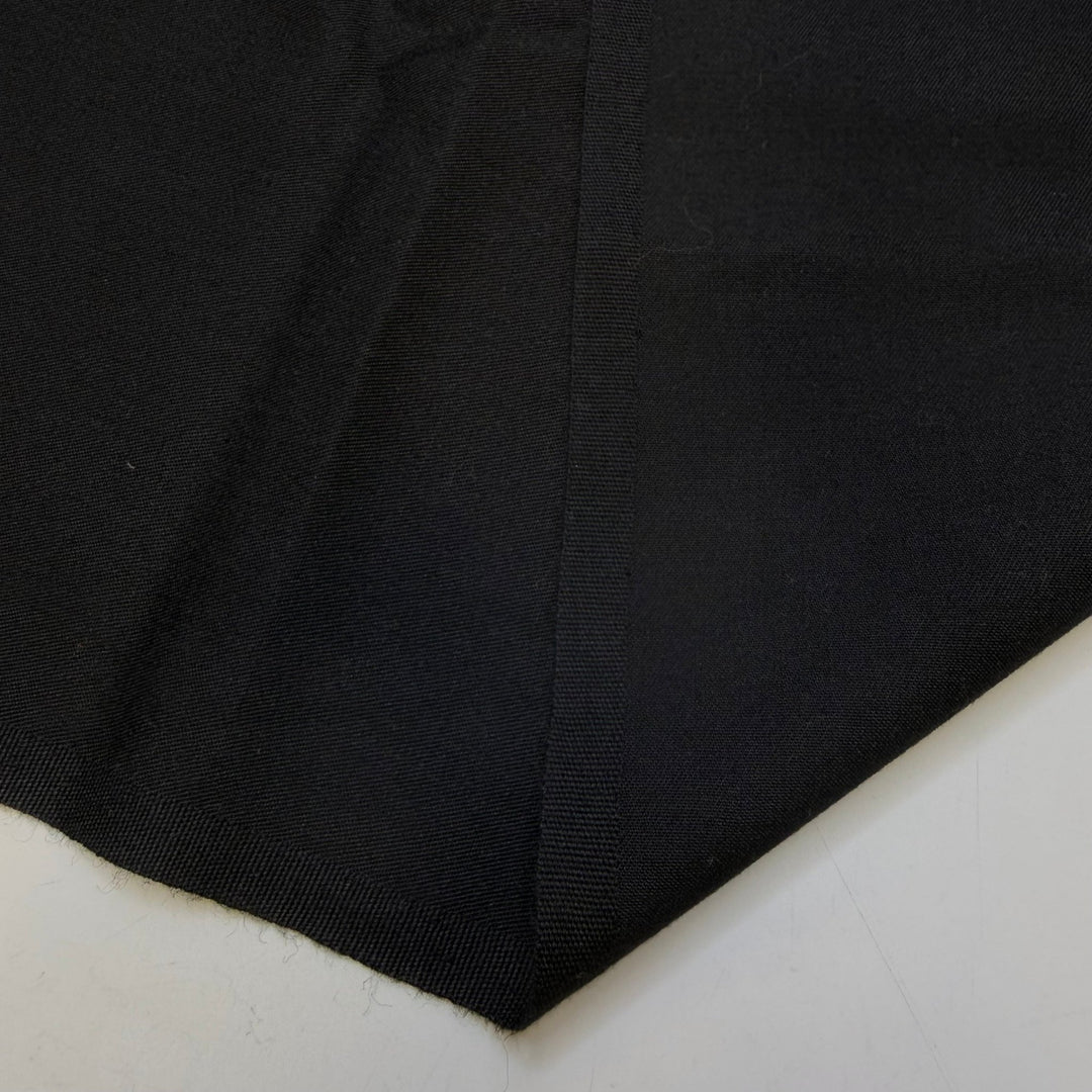 Infinite Possibilities - Twill Weave Wool Woven - Black - 0.75M Bundle - True Deadstock fabric Fabric by private - Sustainable Textile | FABCYCLE