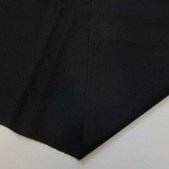 Infinite Possibilities - Twill Weave Wool Woven - Black - 0.75M Bundle - True Deadstock fabric Fabric by private - Sustainable Textile | FABCYCLE