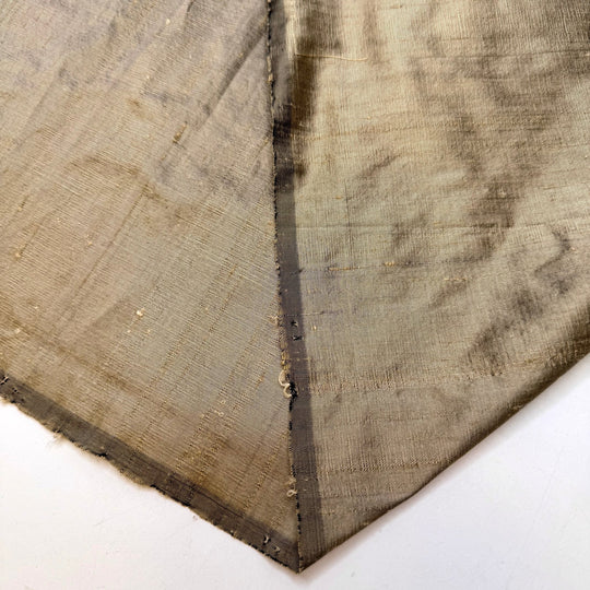 Inside The Pearl Shell - Raw Silk Silk Woven - Light Gold/Beige - 0.8M Bundle - True Deadstock fabric Fabric by private - Sustainable Textile | FABCYCLE