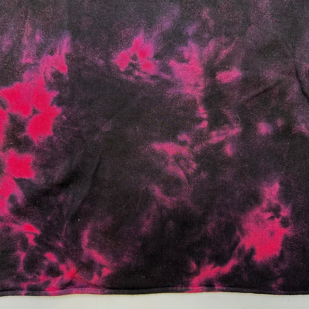 Inspired By The Earth - Jersey Cotton/Bamboo Knit - Black/Pink Abstract - 2M Bundle - True Deadstock fabric Fabric by private - Sustainable Textile | FABCYCLE