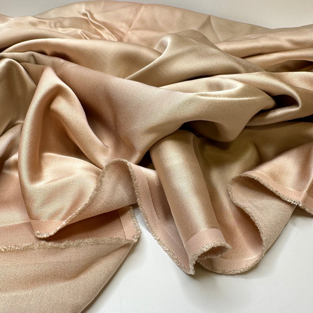 Instrumental Atmosphere - Vintage Sateen Cotton/Poly Woven - Light Ballet Pink - 3M Bundle - True Deadstock fabric Fabric by private - Sustainable Textile | FABCYCLE