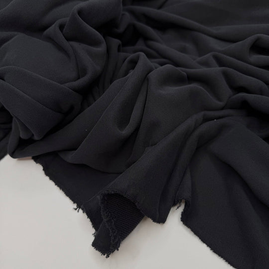 Interpretive Trails - French Terry Cotton Knit - Dark Navy - 3.95M Bundle - True Deadstock fabric Fabric by private - Sustainable Textile | FABCYCLE