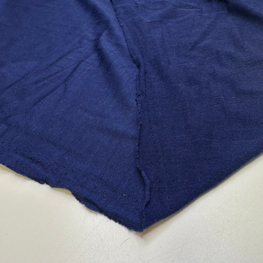 Into The Sea - Jersey Wool Blend Knit - Dark Blue - Bundles - True Deadstock fabric Fabric by private - Sustainable Textile | FABCYCLE
