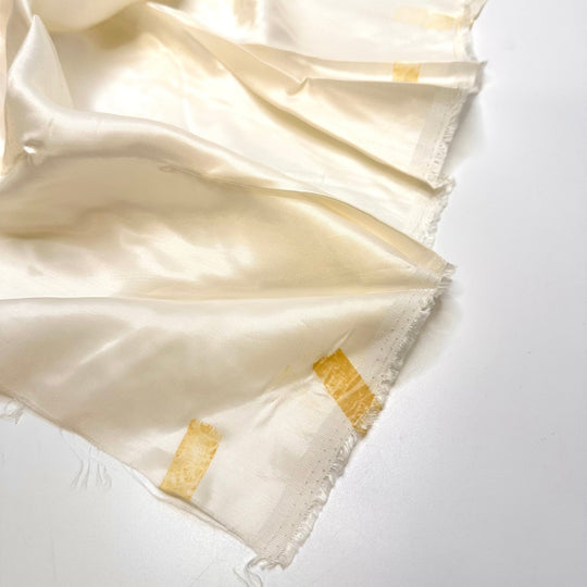 Investing Time In Myself - Satin Cotton Woven - Cream - 2.9M Bundle - True Deadstock fabric Fabric by private - Sustainable Textile | FABCYCLE