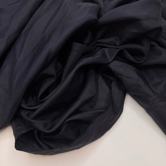 Invited To The After Party - Polyester Blend Woven - Dark Navy - 1.9M Bundle - True Deadstock fabric Fabric by private - Sustainable Textile | FABCYCLE