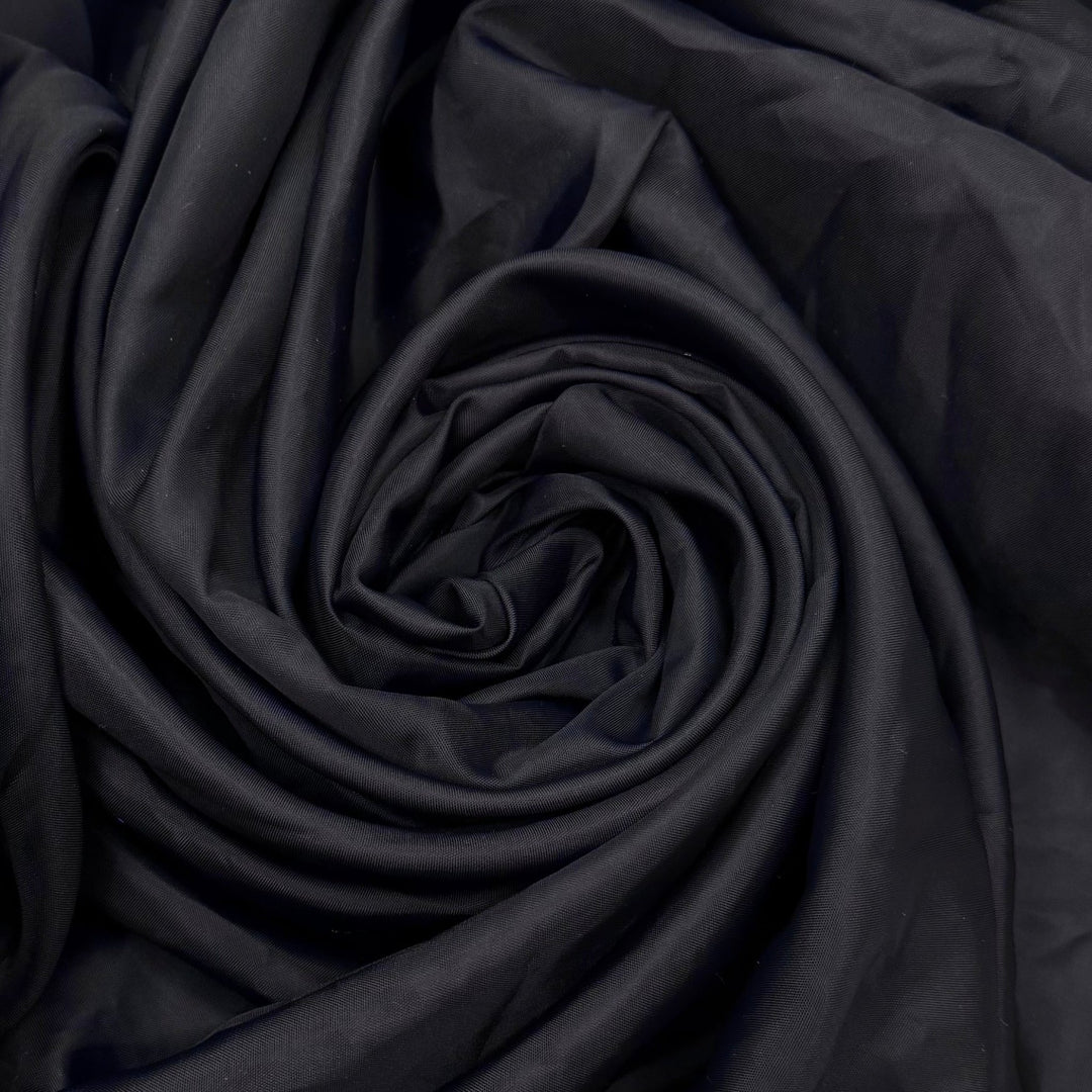 Invited To The After Party - Polyester Blend Woven - Dark Navy - 1.9M Bundle - True Deadstock fabric Fabric by private - Sustainable Textile | FABCYCLE