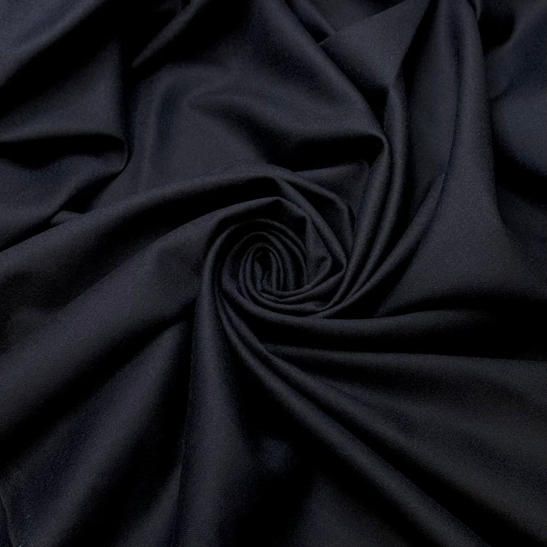 Ironing My Clothes - Wool Woven - Dark Navy - 1M Bundle - True Deadstock fabric Fabric by private - Sustainable Textile | FABCYCLE