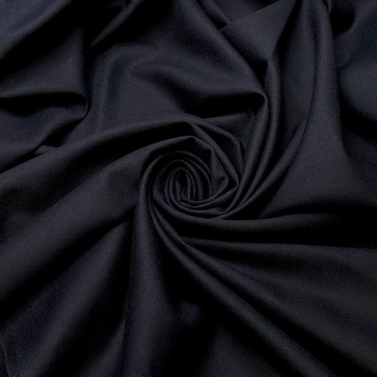 Ironing My Clothes - Wool Woven - Dark Navy - 1M Bundle - True Deadstock fabric Fabric by private - Sustainable Textile | FABCYCLE