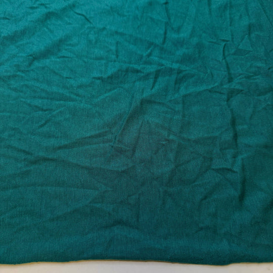 Is This Safe To Eat - Jersey Bamboo Blend Knit - Dark Teal - 3.4M Bundle - True Deadstock fabric Fabric by private - Sustainable Textile | FABCYCLE