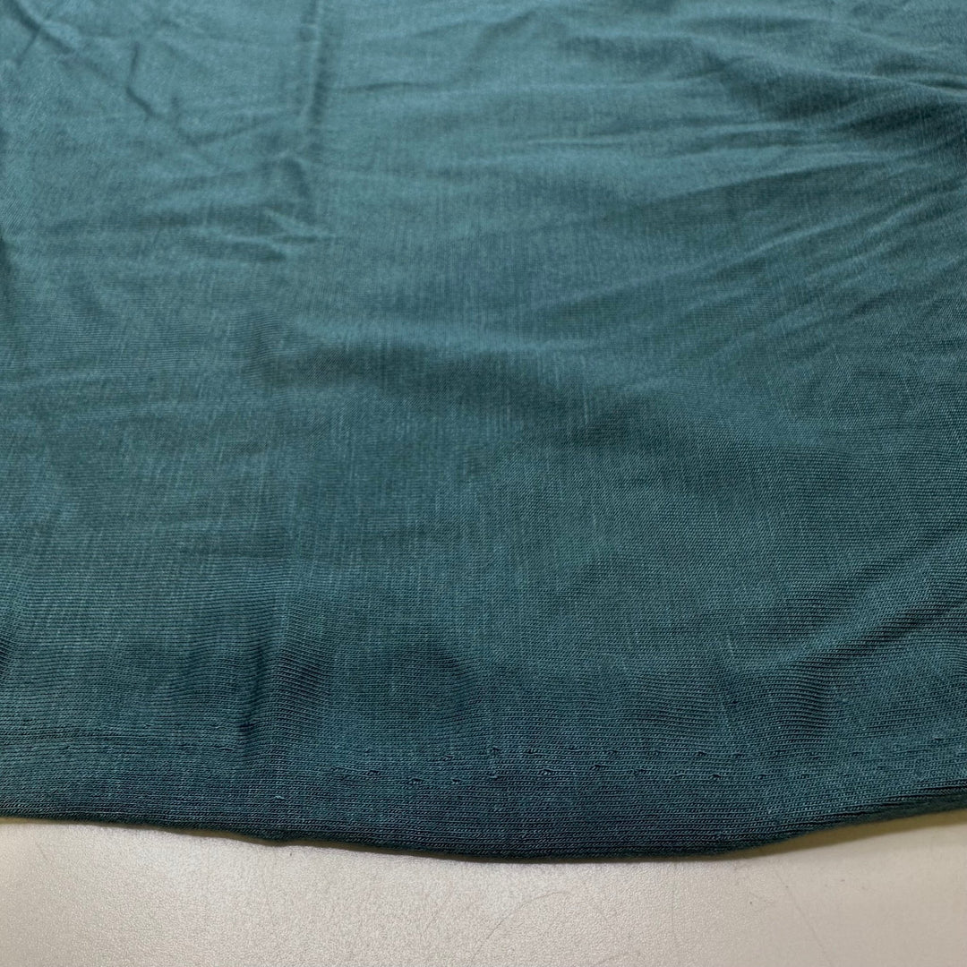 It Brings A Teal To My Eye - Jersey Cotton Blend Knit - Dark Teal - 2.45M Bundle - True Deadstock fabric Fabric by private - Sustainable Textile | FABCYCLE