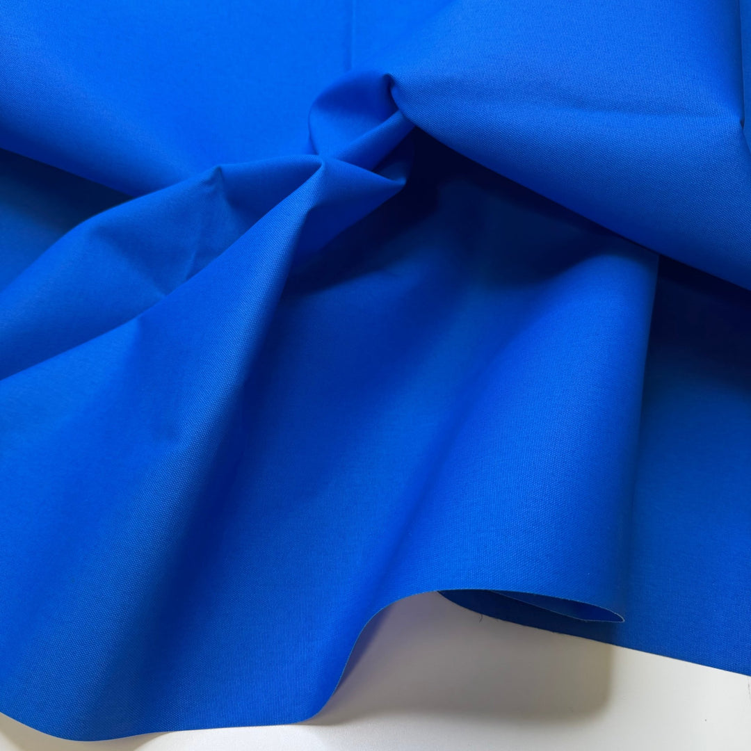 It Is Raining - Waterproof Basket Weave Nylon/PU Woven - Blue - 0.95M Bundle - True Deadstock fabric Fabric by private - Sustainable Textile | FABCYCLE