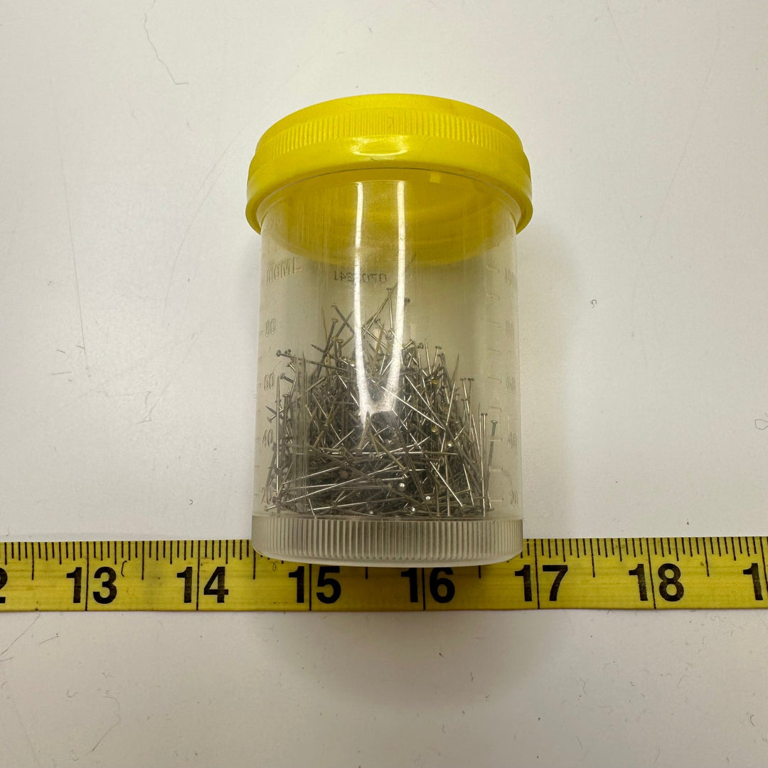 Jar Of Pins Tools - Silver - 100 Pack - True Deadstock supplies Fabric by private - Sustainable Textile | FABCYCLE