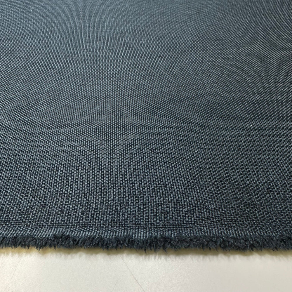 Jeeves - Basket Weave Acrylic/Poly Woven - Navy - 1.45M Bundle - True Deadstock fabric Fabric by private - Sustainable Textile | FABCYCLE