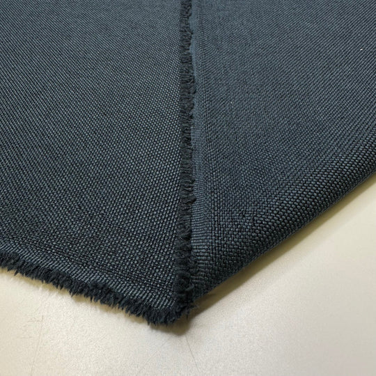 Jeeves - Basket Weave Acrylic/Poly Woven - Navy - 1.45M Bundle - True Deadstock fabric Fabric by private - Sustainable Textile | FABCYCLE