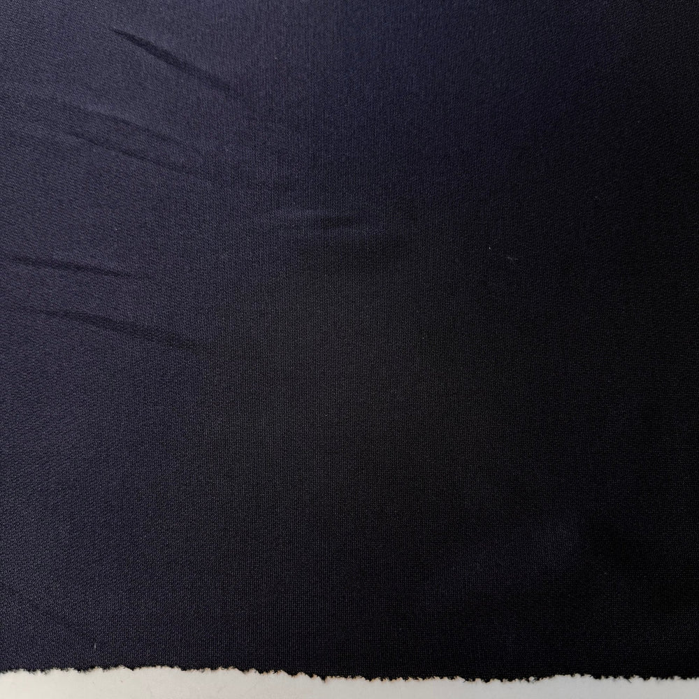 Jersey Polyester Blend Knit - Navy - 54M Roll - True Deadstock fabric Fabric by private - Sustainable Textile | FABCYCLE