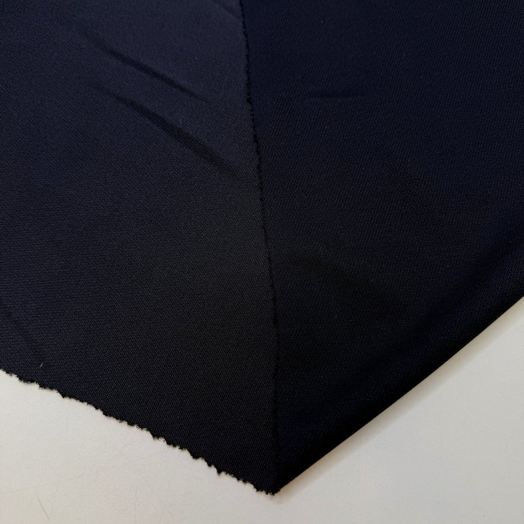 Jersey Polyester Blend Knit - Navy - 54M Roll - True Deadstock fabric Fabric by private - Sustainable Textile | FABCYCLE