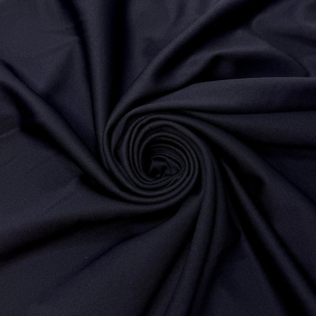 Jersey Polyester Blend Knit - Navy - 54M Roll - True Deadstock fabric Fabric by private - Sustainable Textile | FABCYCLE