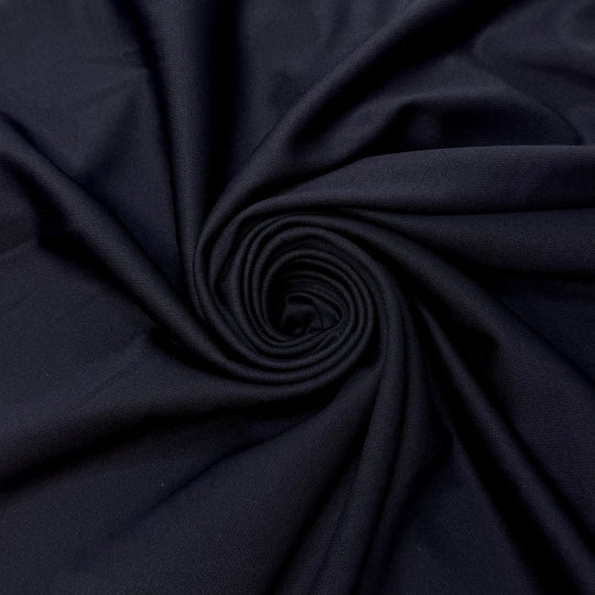 Jersey Polyester Blend Knit - Navy - 54M Roll - True Deadstock fabric Fabric by private - Sustainable Textile | FABCYCLE