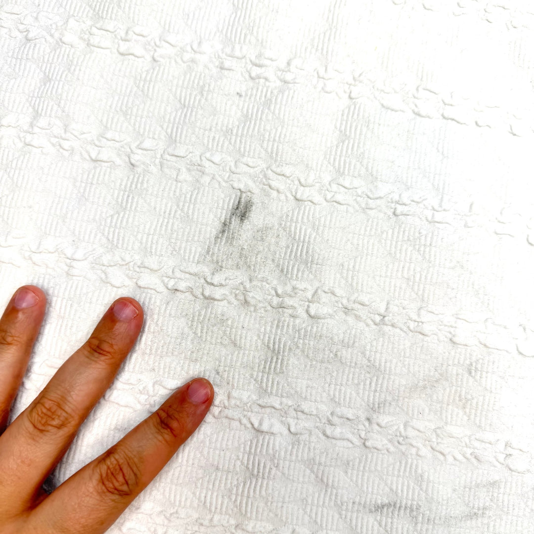 Jersey Says Yes - Double Cloth Knit Polyester Blend - White - 0.85M Bundle - True Deadstock fabric Fabric by private - Sustainable Textile | FABCYCLE