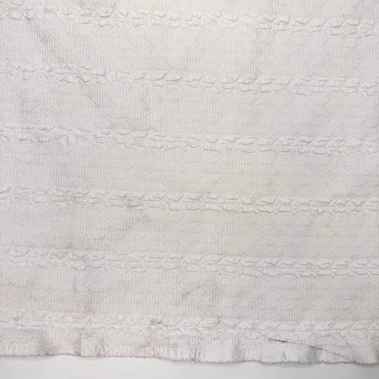 Jersey Says Yes - Double Cloth Knit Polyester Blend - White - 0.85M Bundle - True Deadstock fabric Fabric by private - Sustainable Textile | FABCYCLE