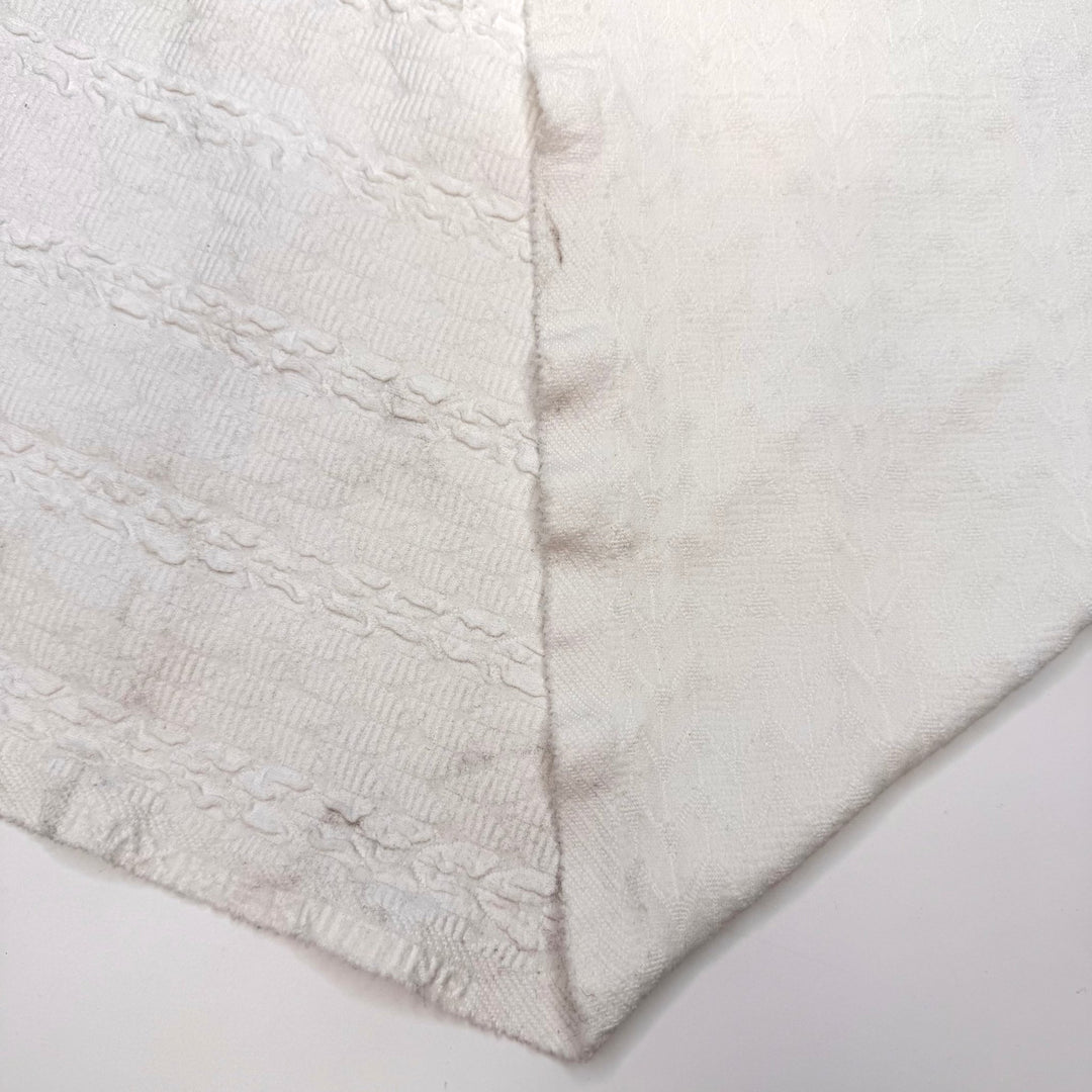 Jersey Says Yes - Double Cloth Knit Polyester Blend - White - 0.85M Bundle - True Deadstock fabric Fabric by private - Sustainable Textile | FABCYCLE