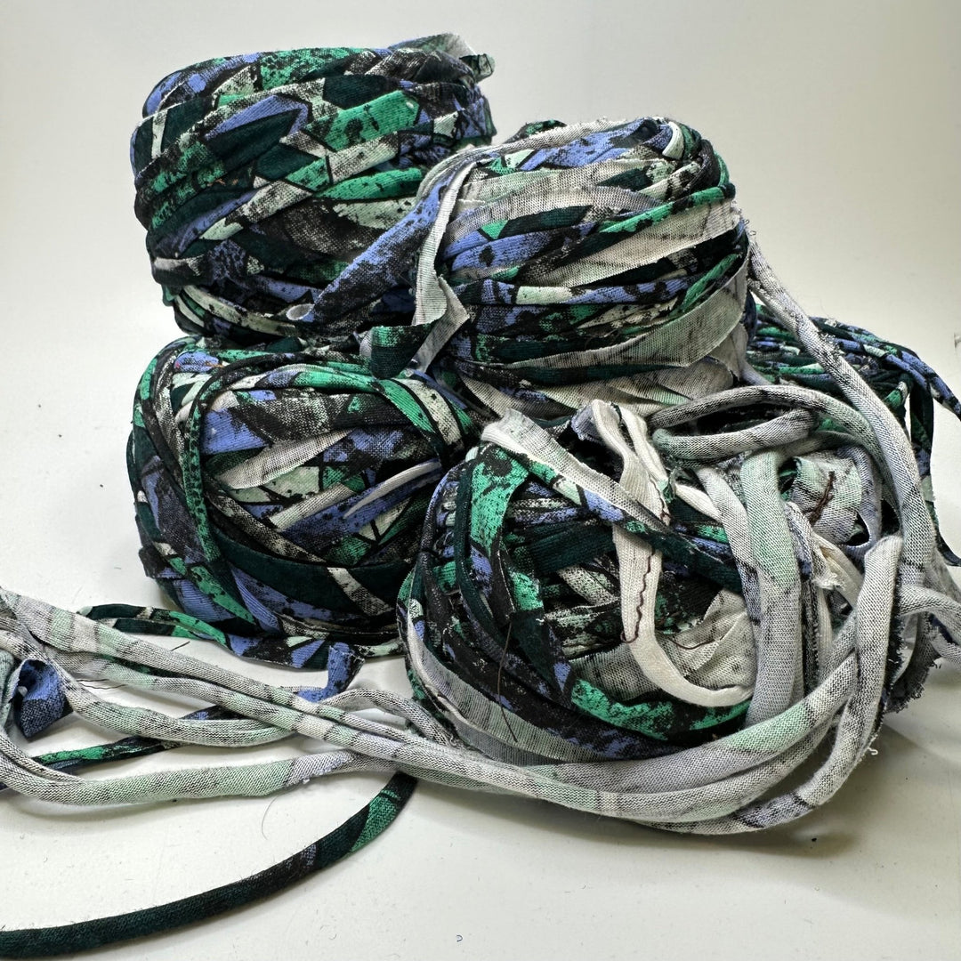 Jersey Stretch Yarn - Blue Multi - 5 Pack - True Deadstock supplies Fabric by private - Sustainable Textile | FABCYCLE