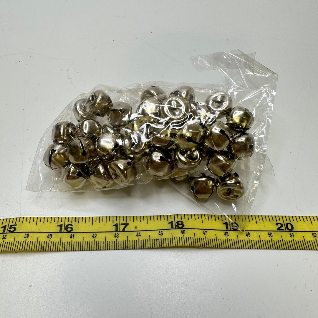 Jingle Bells Accessories - Silver - 25 Pack - True Deadstock supplies Fabric by private - Sustainable Textile | FABCYCLE