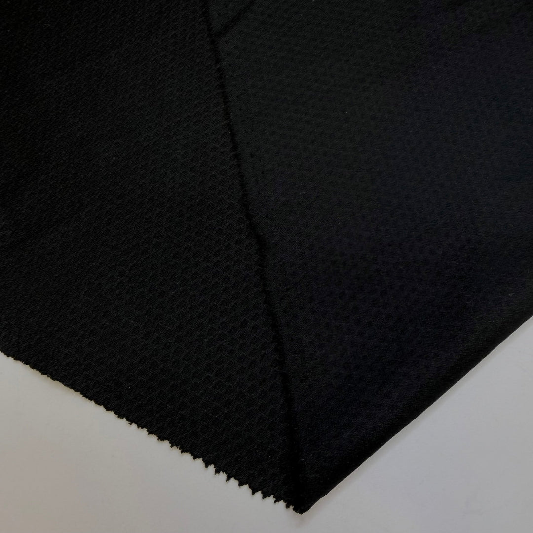 Jitterbug - Polyester Blend Knit - Black - 2.5M Bundle - True Deadstock fabric Fabric by private - Sustainable Textile | FABCYCLE