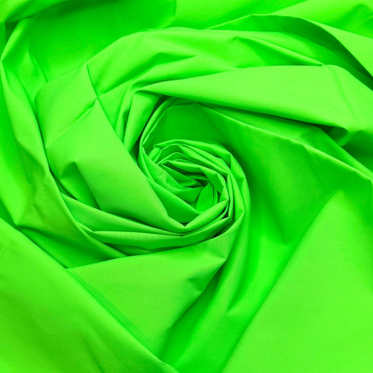 Jumpscare - Nylon Blend Woven - Neon Green - 0.65M Bundle - True Deadstock fabric Fabric by private - Sustainable Textile | FABCYCLE