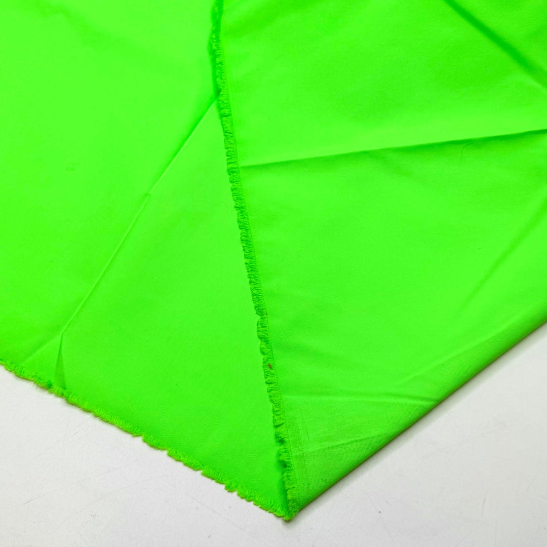 Jumpscare - Nylon Blend Woven - Neon Green - 0.65M Bundle - True Deadstock fabric Fabric by private - Sustainable Textile | FABCYCLE
