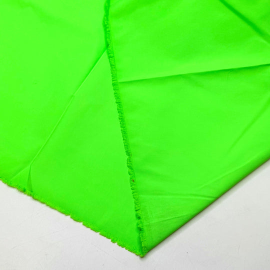 Jumpscare - Nylon Blend Woven - Neon Green - 0.65M Bundle - True Deadstock fabric Fabric by private - Sustainable Textile | FABCYCLE