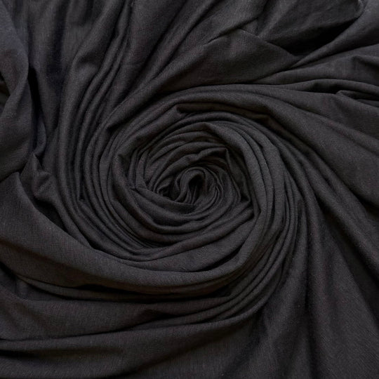 Just Dance - Jersey Bamboo Blend Knit - Dark Grey - 1.4M Bundle - True Deadstock fabric Fabric by private - Sustainable Textile | FABCYCLE