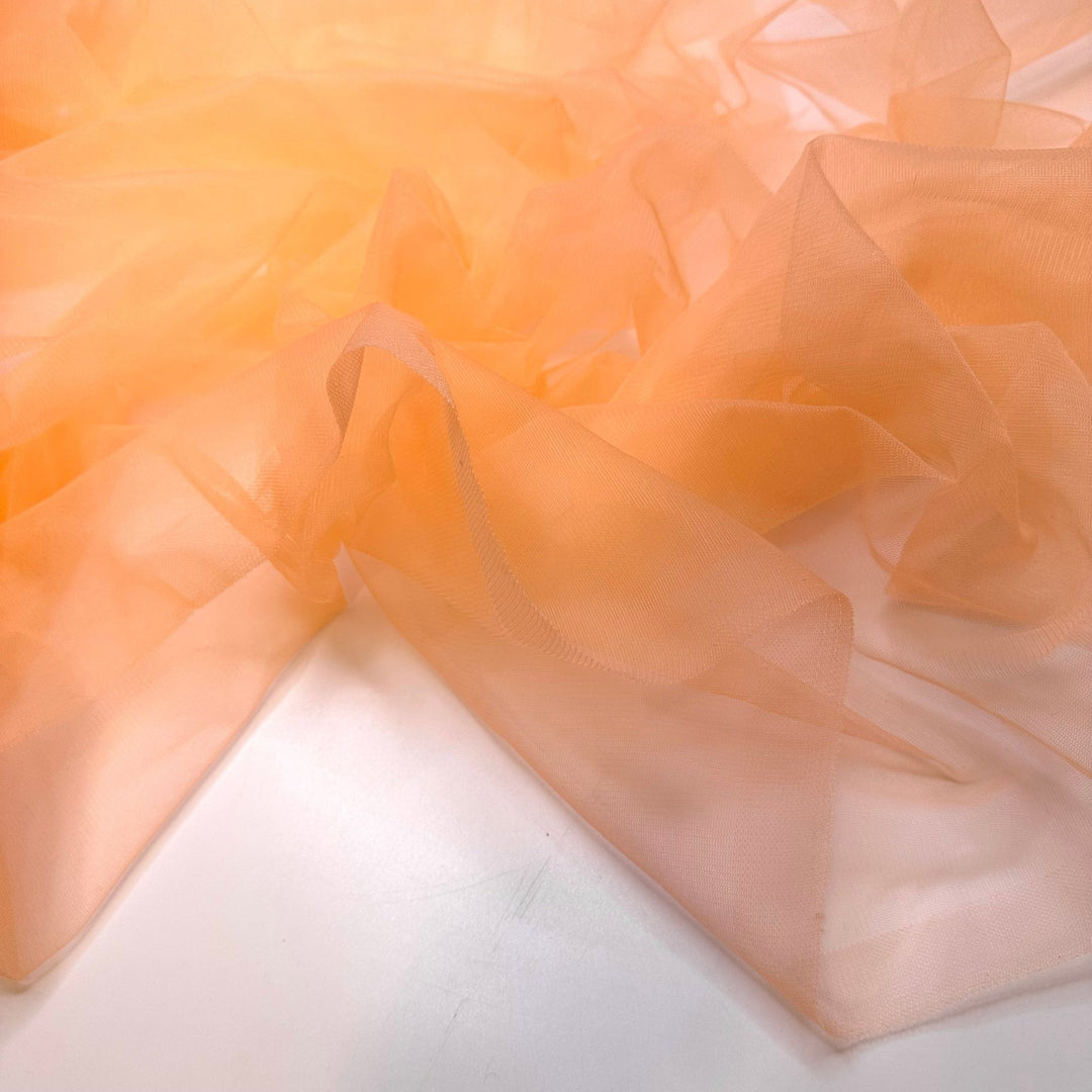 Just Peachy - Tulle Poly Woven - Peach - 3M Bundle - True Deadstock fabric Fabric by private - Sustainable Textile | FABCYCLE