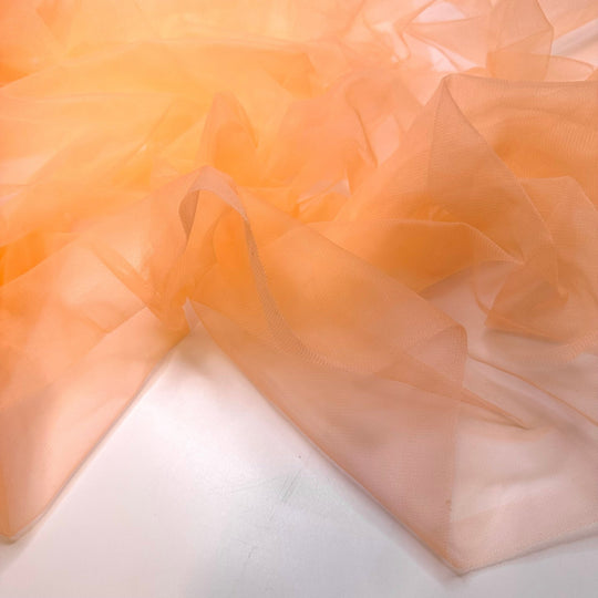 Just Peachy - Tulle Poly Woven - Peach - 3M Bundle - True Deadstock fabric Fabric by private - Sustainable Textile | FABCYCLE