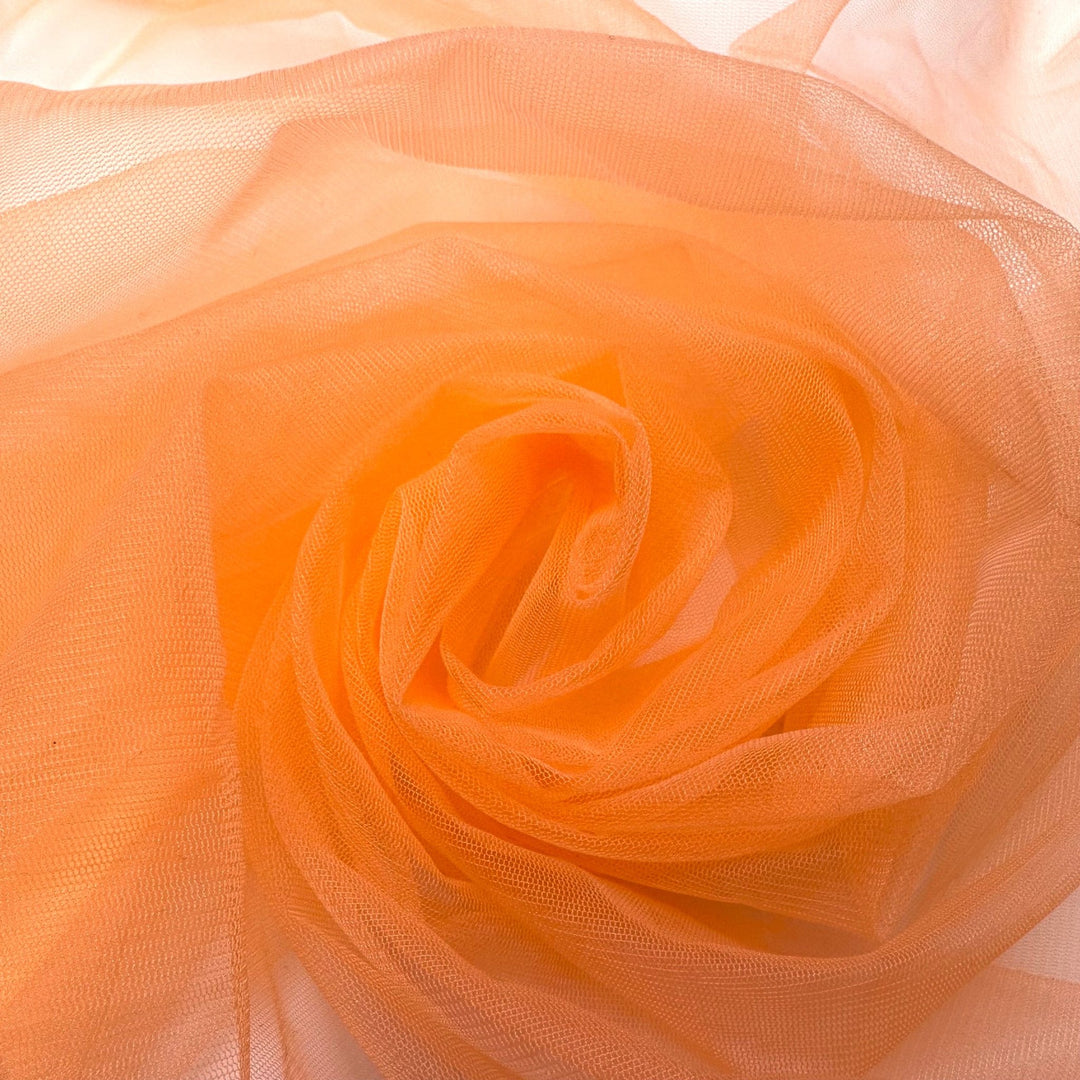 Just Peachy - Tulle Poly Woven - Peach - 3M Bundle - True Deadstock fabric Fabric by private - Sustainable Textile | FABCYCLE