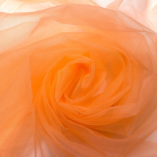 Just Peachy - Tulle Poly Woven - Peach - 3M Bundle - True Deadstock fabric Fabric by private - Sustainable Textile | FABCYCLE