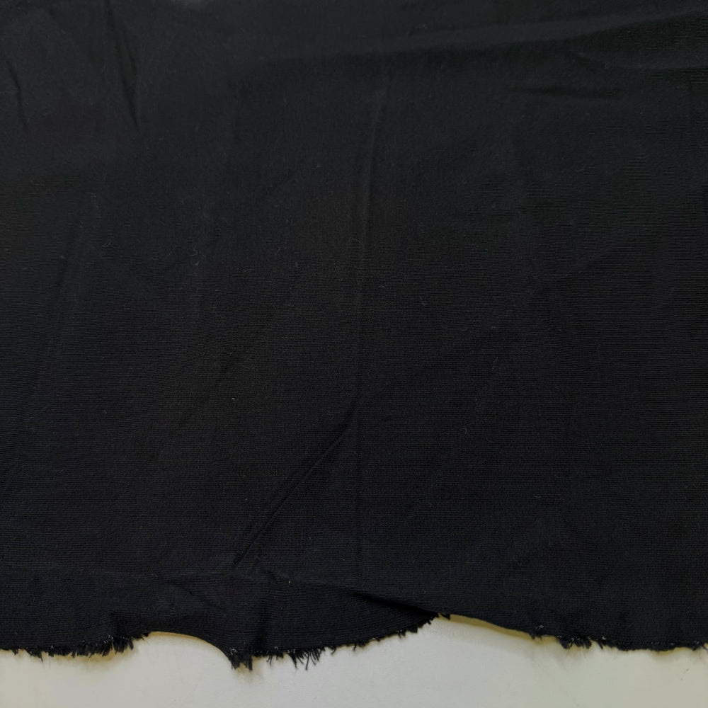 Keep It Local - French Terry Bamboo Blend Knit - Black - 0.9M Bundle - True Deadstock fabric Fabric by private - Sustainable Textile | FABCYCLE