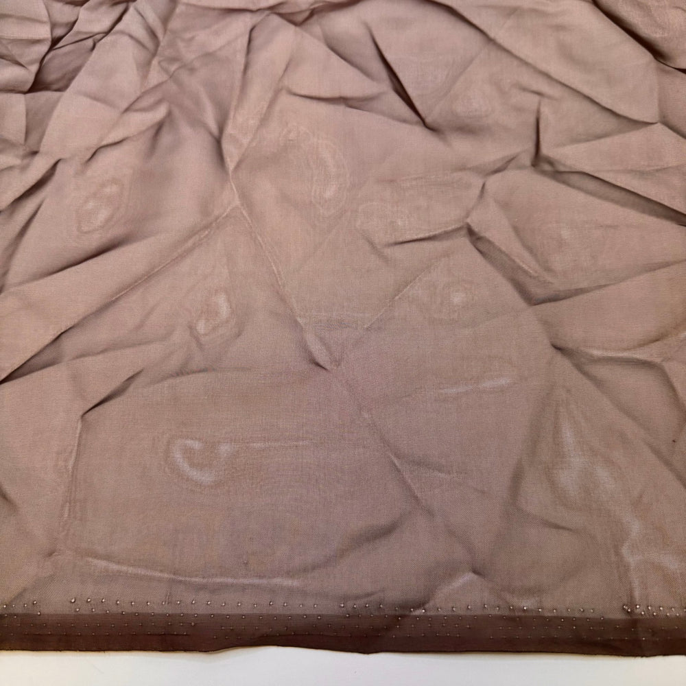 Keeping My Stash Moth Free - Chiffon Poly Woven - Brown - Bundles - True Deadstock fabric Fabric by private - Sustainable Textile | FABCYCLE