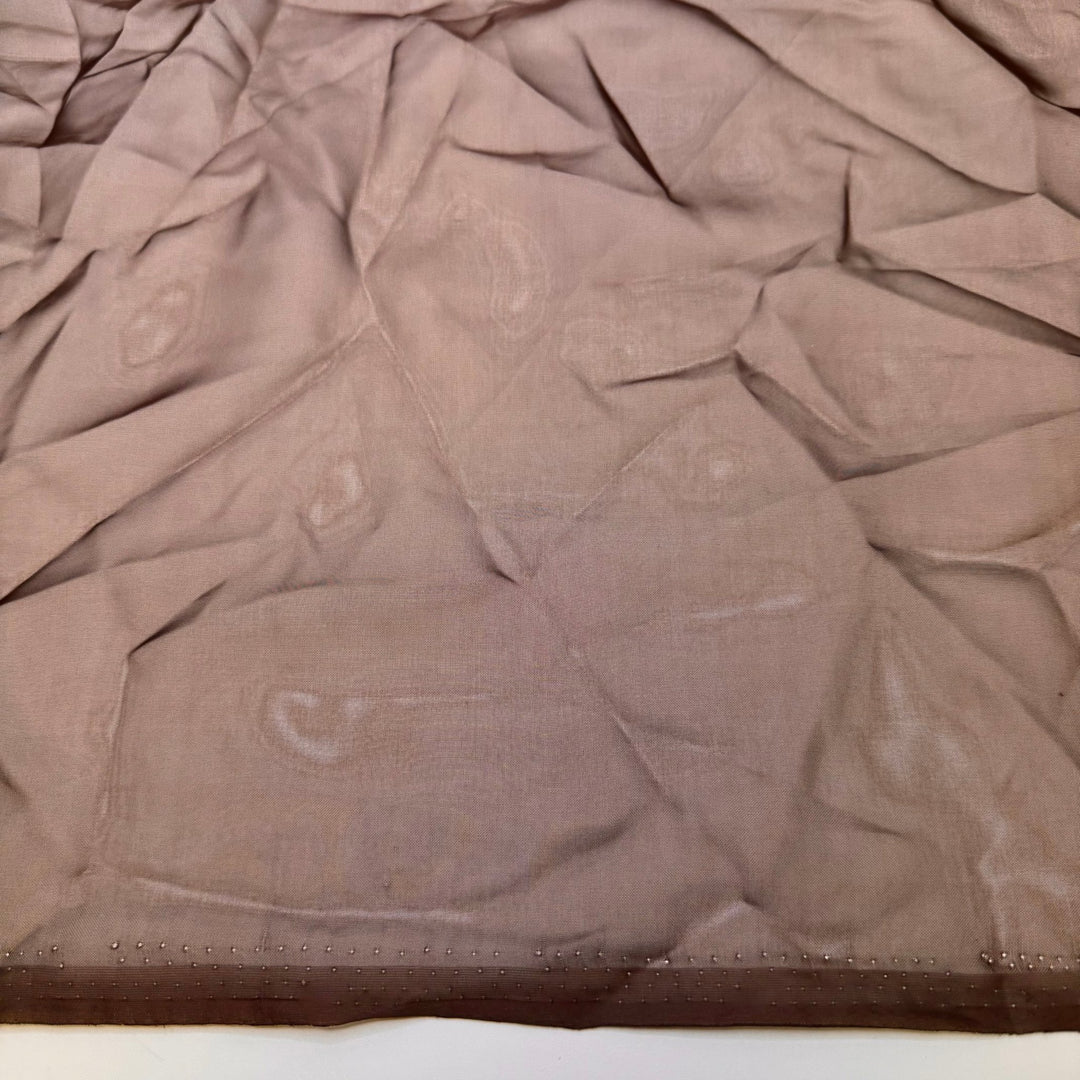 Keeping My Stash Moth Free - Chiffon Poly Woven - Brown - Bundles - True Deadstock fabric Fabric by private - Sustainable Textile | FABCYCLE