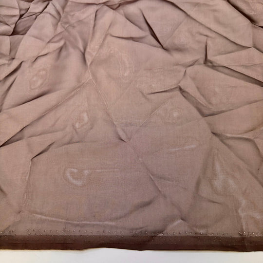 Keeping My Stash Moth Free - Chiffon Poly Woven - Brown - Bundles - True Deadstock fabric Fabric by private - Sustainable Textile | FABCYCLE
