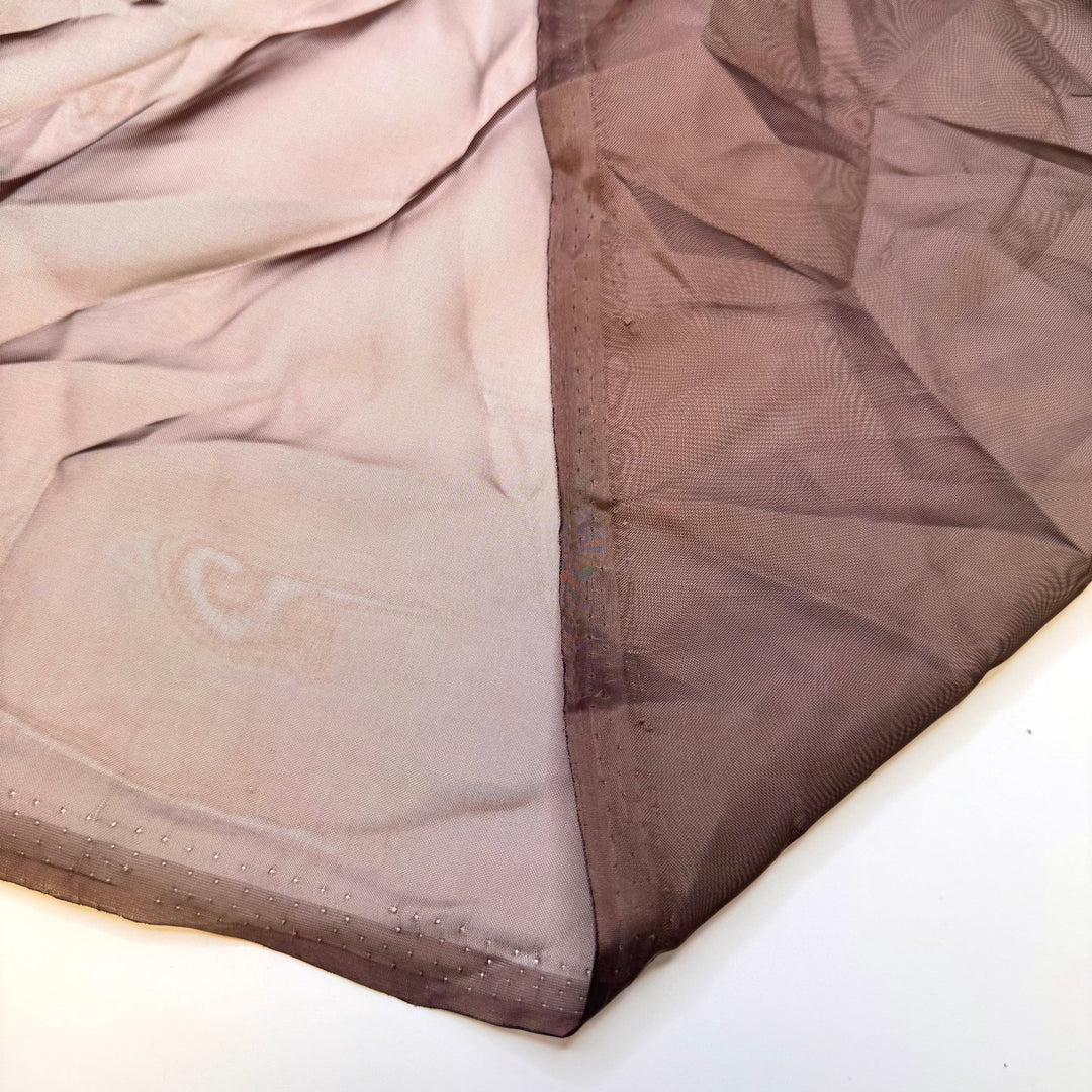 Keeping My Stash Moth Free - Chiffon Poly Woven - Brown - Bundles - True Deadstock fabric Fabric by private - Sustainable Textile | FABCYCLE