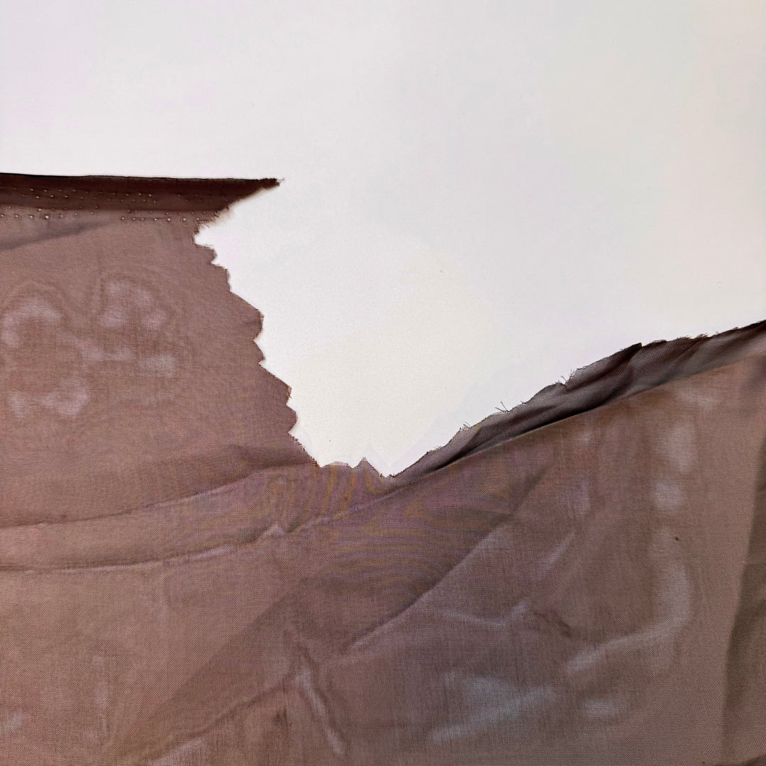 Keeping My Stash Moth Free - Chiffon Poly Woven - Brown - Bundles - True Deadstock fabric Fabric by private - Sustainable Textile | FABCYCLE