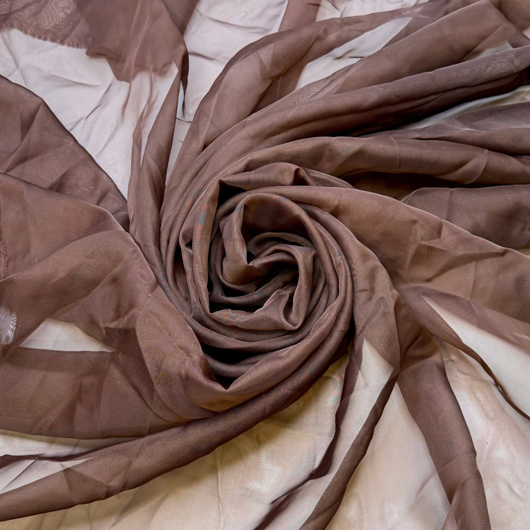 Keeping My Stash Moth Free - Chiffon Poly Woven - Brown - Bundles - True Deadstock fabric Fabric by private - Sustainable Textile | FABCYCLE