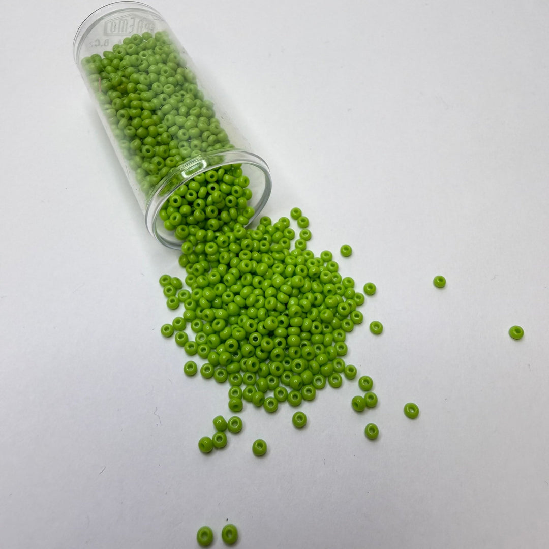 Kermit Green Seed Beads Beads - Light Green - 300 Pack - True Deadstock supplies Fabric by private - Sustainable Textile | FABCYCLE