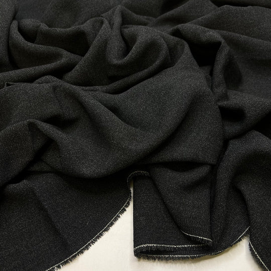Kevin Malone Grey Suit - Tight Crepe Synthetic Blend Woven - Dark Grey - 2.5M Bundle - True Deadstock fabric Fabric by private - Sustainable Textile | FABCYCLE