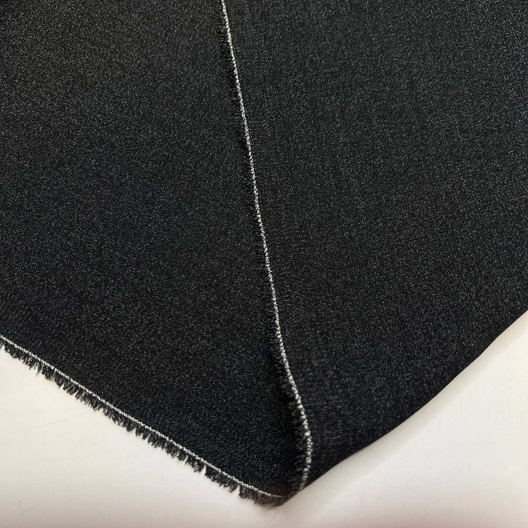 Kevin Malone Grey Suit - Tight Crepe Synthetic Blend Woven - Dark Grey - 2.5M Bundle - True Deadstock fabric Fabric by private - Sustainable Textile | FABCYCLE